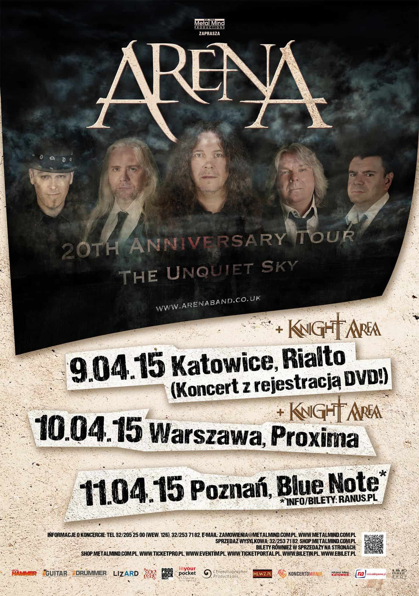 Arena już w kwietniu nagra w Polsce koncertowe DVD! 