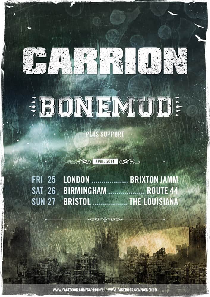 Carrion na koncertach w Wielkiej Brytanii