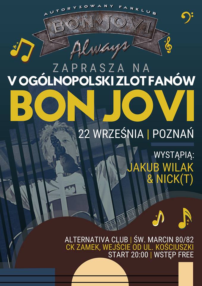 Ogólnopolski Zlot Fanów Bon Jovi już 22 września w Poznaniu!