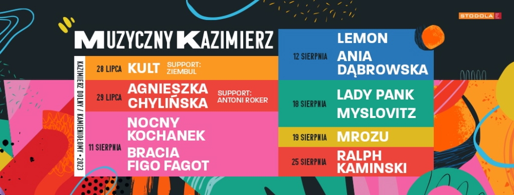 Muzyczny Kazimierz: Kult i Agnieszka Chylińska już w najbliższy weekend w Kazimierzu Dolnym! 