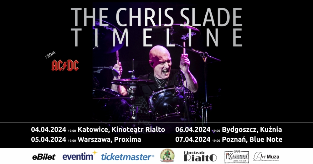 Chris Slade (ex-perkusista ACDC) już wkrótce na czterech koncertach w Polsce