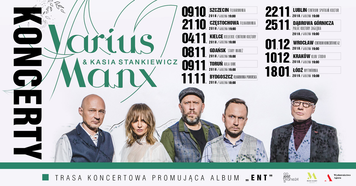 Varius Manx i Kasia Stankiewicz zapraszają na jesienną trasę koncertową