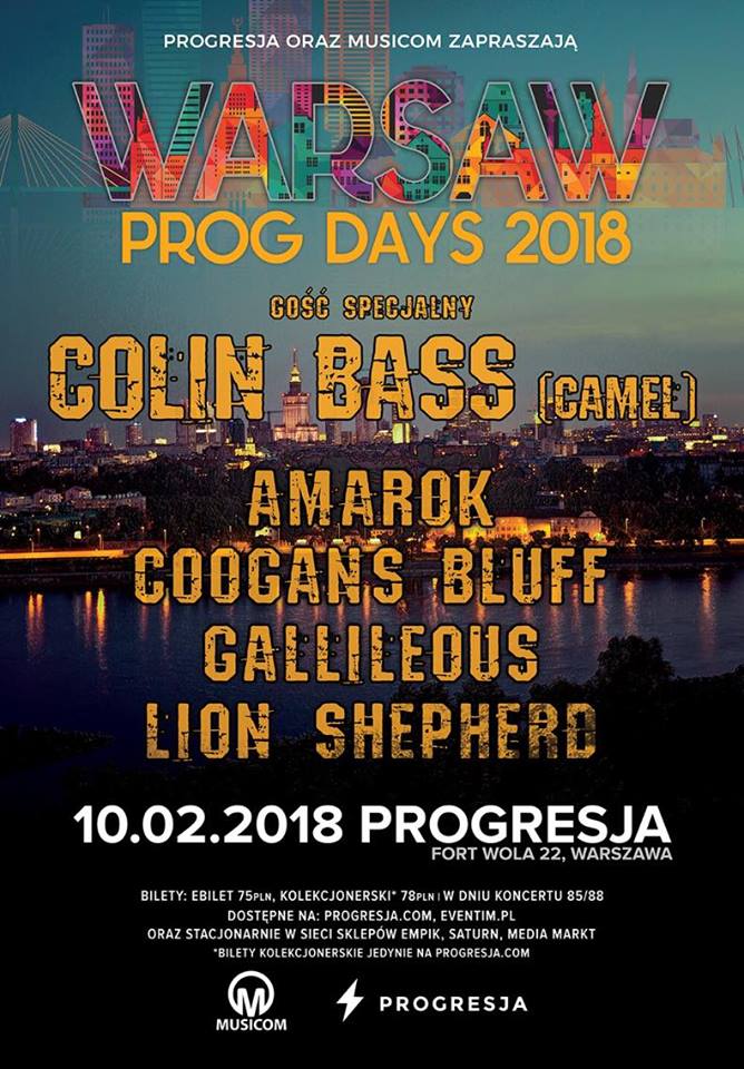 Colin Bass, członek legendarnej grupy Camel gościem specjalnym Warsaw Prog Days 2018 !