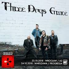 Three Days Grace na dwóch koncertach w Polsce