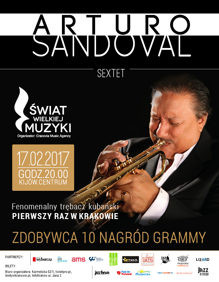 Arturo Sandoval Sextet w Krakowie już 17 lutego!