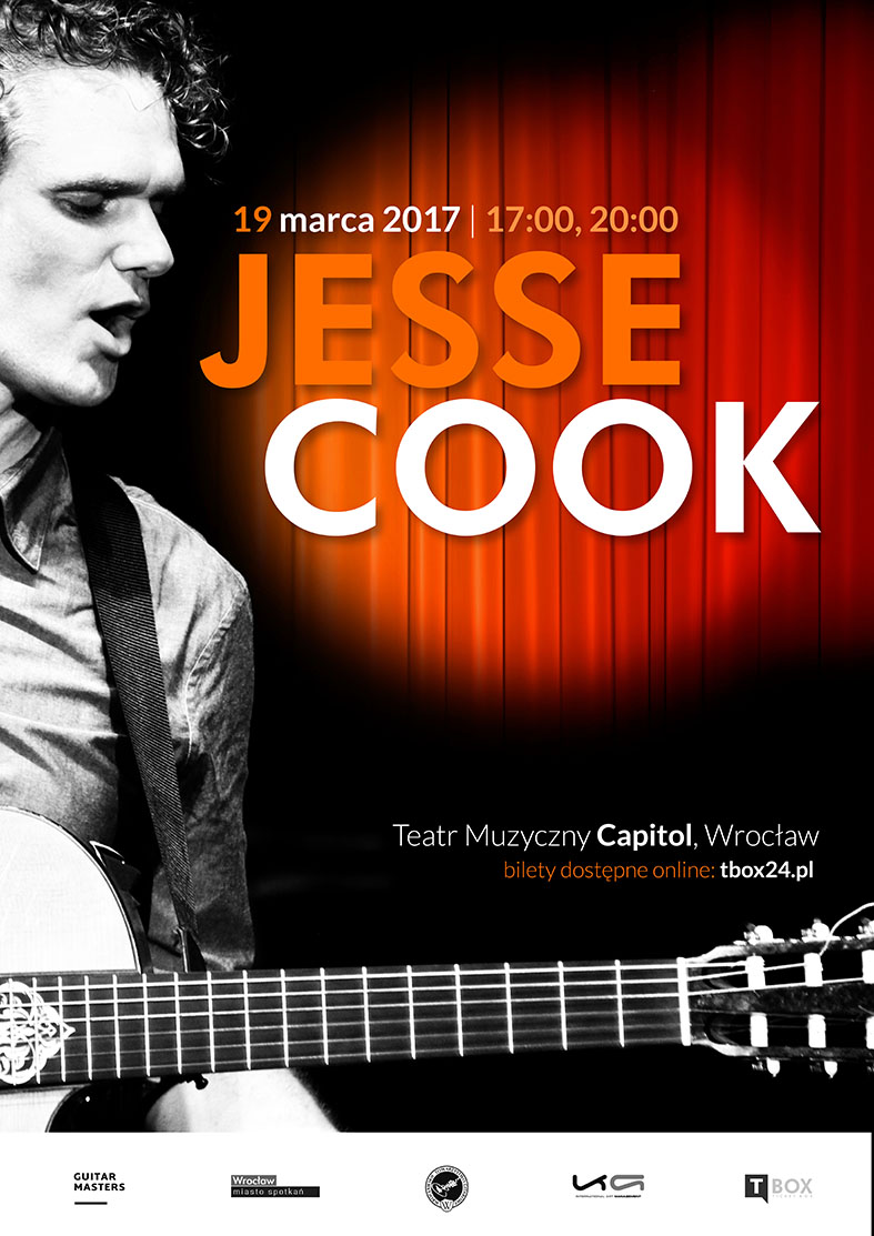 Dwa dodatkowe koncerty Jesse Cooka w Polsce!