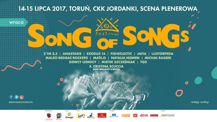 Song Of Songs Festival - jeden z największych festiwali muzyki chrześcijańskiej powraca do Torunia!