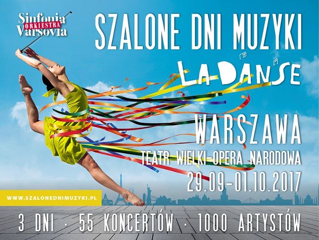 Szalone Dni Muzyki La Danse  29 września – 1 października 2017