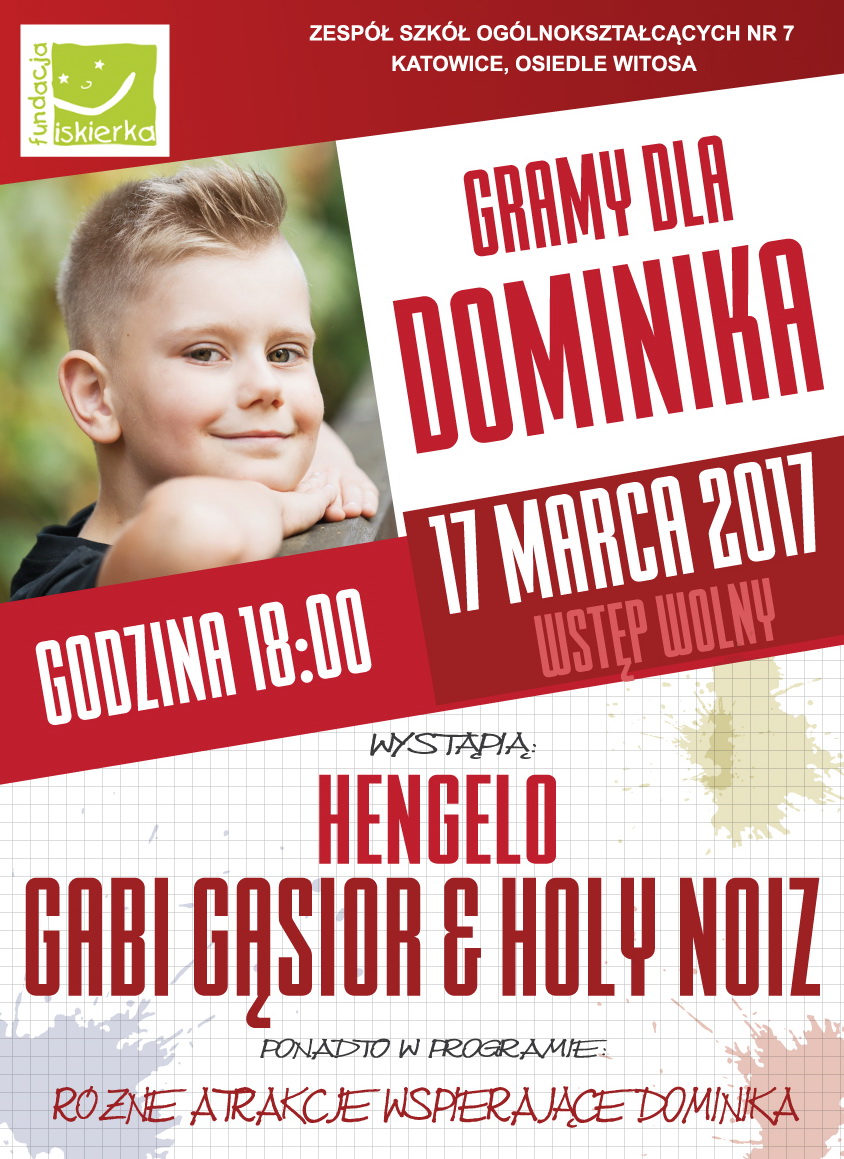 Gramy dla Dominika! – koncert charytatywny już 17 marca!