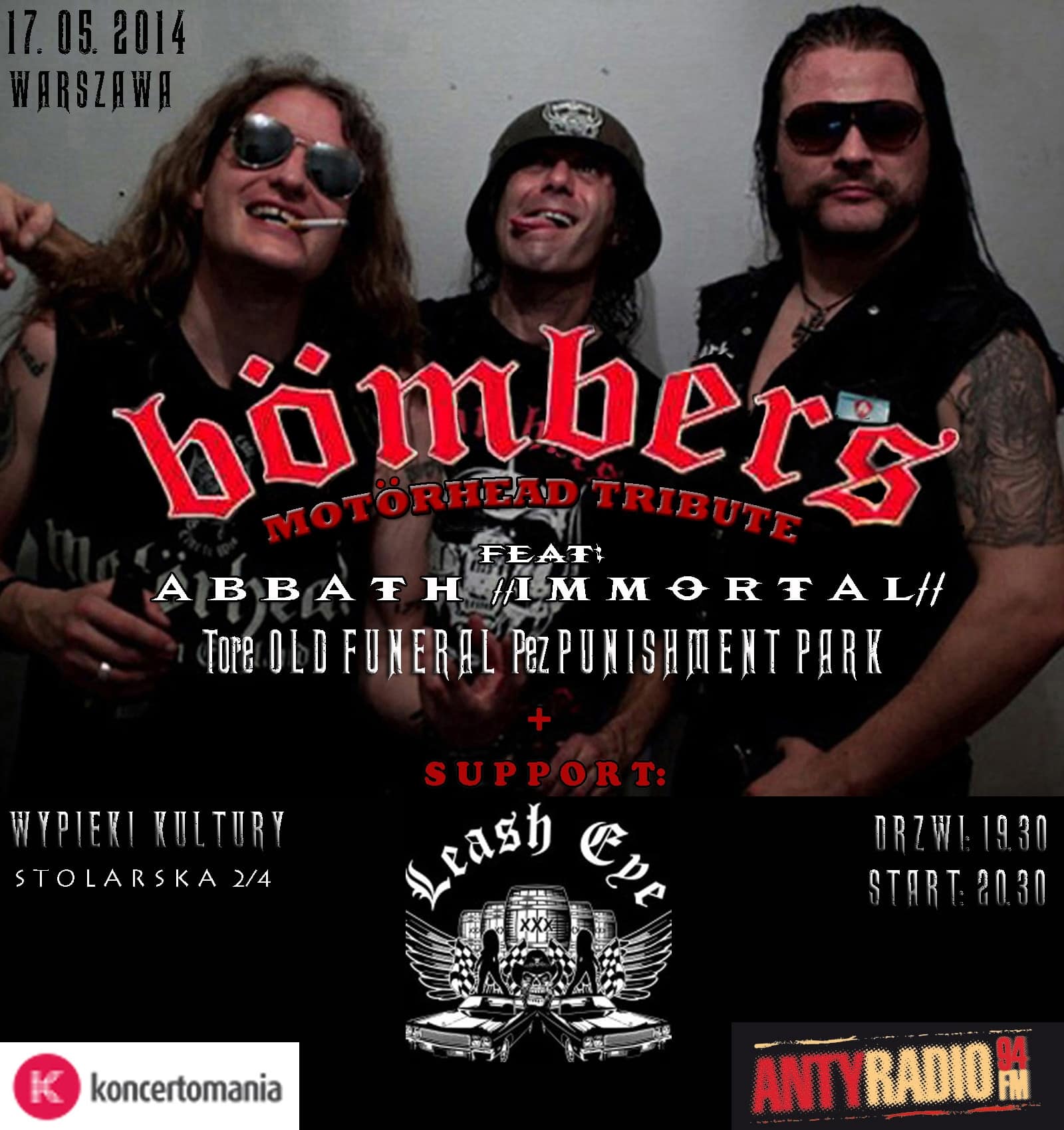 BÖMBERS - coverband MOTÖRHEAD założony przez lidera Immortal - 17 maja w Warszawie!