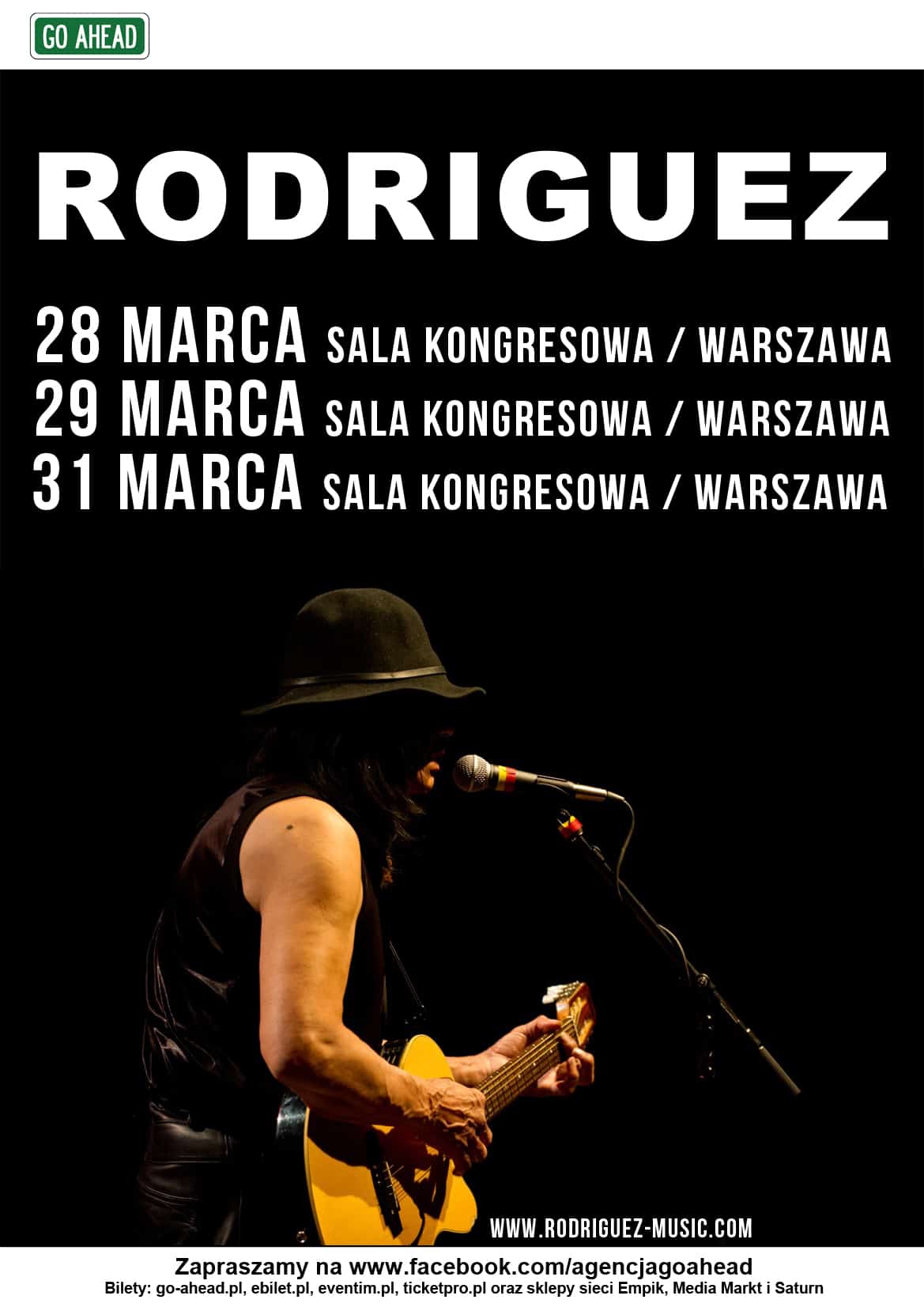 Trzeci koncert Rodrigueza w warszawskiej Sali Kongresowej!