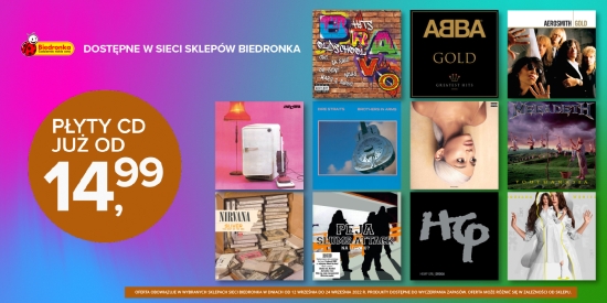 Nowe płyty CD w ofercie sklepów Biedronka