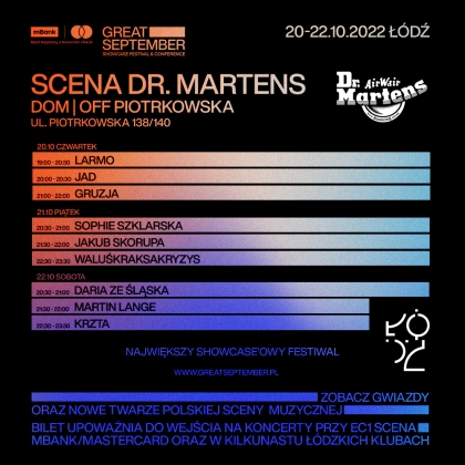 Great September: Dziewięć koncertów na scenie Dr. Martens - od indie folku po hardcore punk