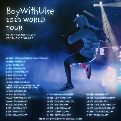 BoyWithUke odwiedzi Warszawę w ramach światowej trasy koncertowej
