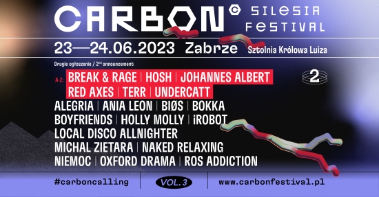 CARBON Silesia Festival ogłasza kolejnych artystów!