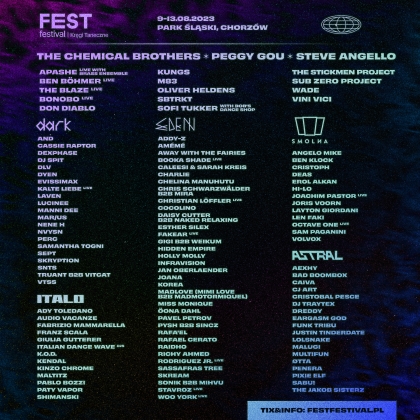 Oto pełny line-up 4. edycji FEST Festival! Do startu zostało mniej niż 50 dni