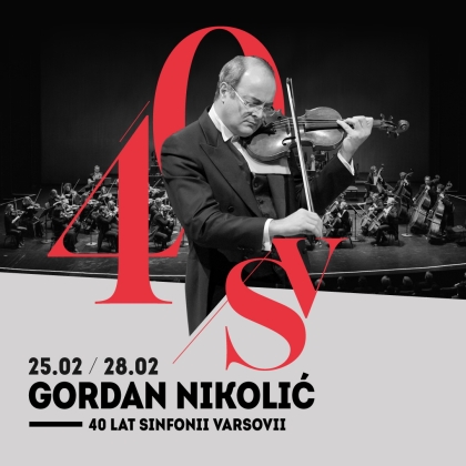 Gordan Nikolić na 40-lecie Sinfonii Varsovii 
