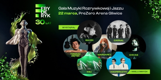 Znamy kolejne nazwiska gwiazd Gali Muzyki Rozrywkowej i Jazzu Fryderyk Festiwal 2024