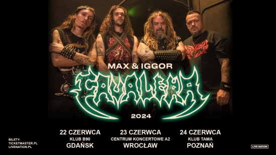 Max & Iggor Cavalera na trzech koncertach w Polsce!