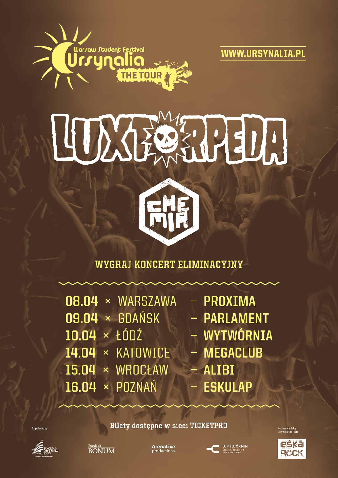 Ursynalia The Tour 2013 - Katowice, Wrocław, Poznań z Luxtorpedą i Chemią!